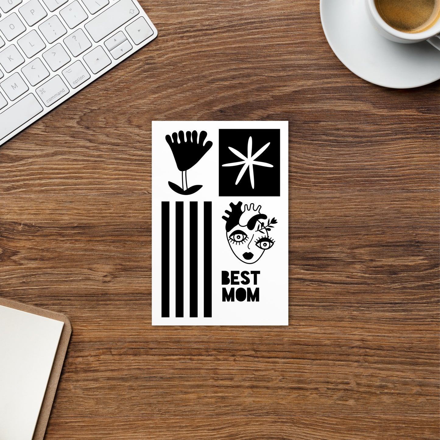 Hochwertige Postkarte